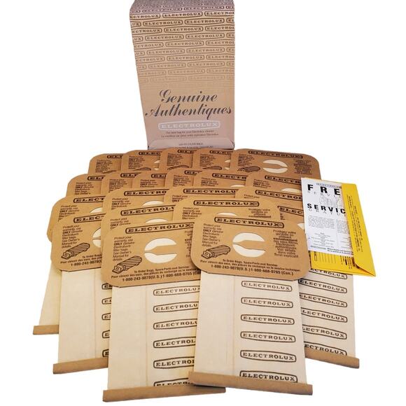 Vintage Electrolux Vacuum Bags Genuine Authentiques 4 Ply Filter Vacuum 21 Bags - Picture 1 of 16